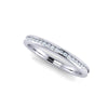 18k White Gold Channel-Set Diamond Ring
