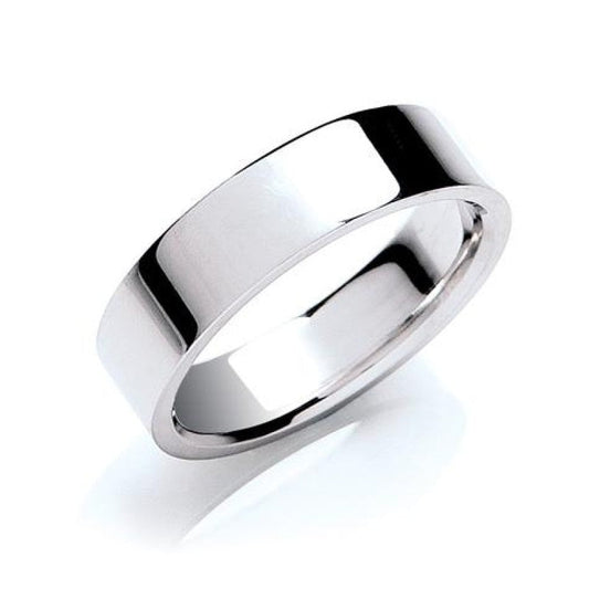 Wedding Band – 6mm Flat Court Shape