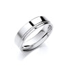 6mm Flat Court Mill Grain Illusion Setting