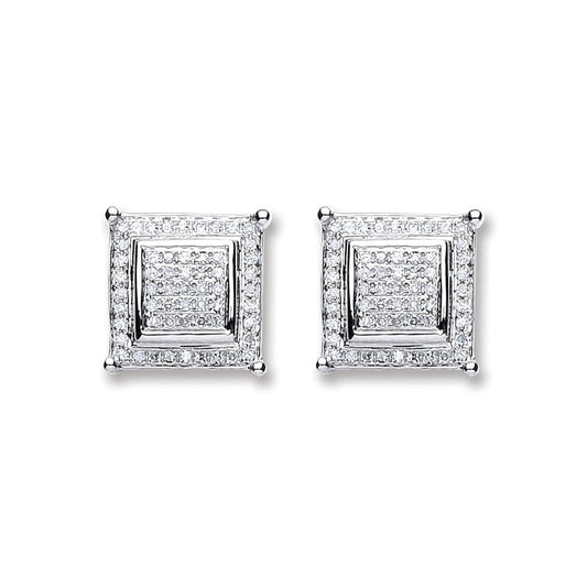 18k White Gold 0.25ct Diamond Stud Earrings