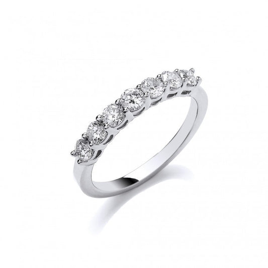 Platinum 0.70ct G/H-vs Diamond Ring