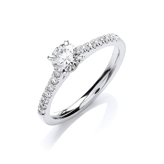 18k White Gold 0.70ct Engagement Ring