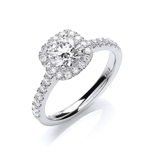 18k White Gold 1.00ct Engagement Ring