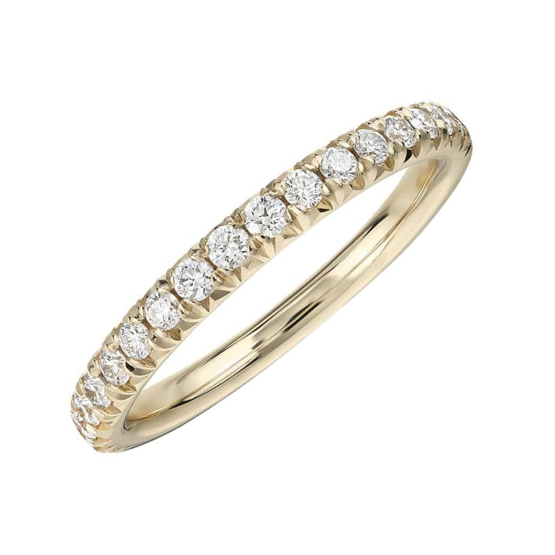18k Yellow Gold Half 2mm - Eternity Ring (Lab Grown Diamonds)