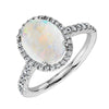 Opal Halo Ring