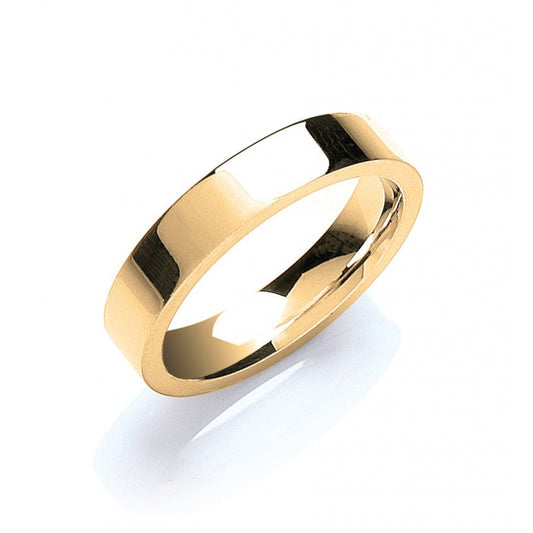 Wedding Band – 4mm Flat Court Shape