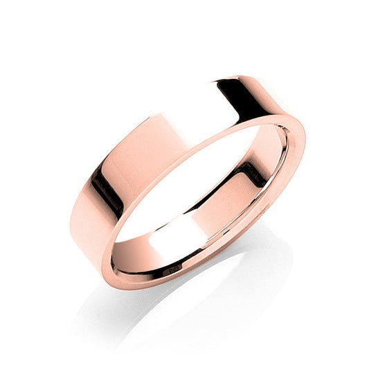 Wedding Band – 5mm Flat Court Shape