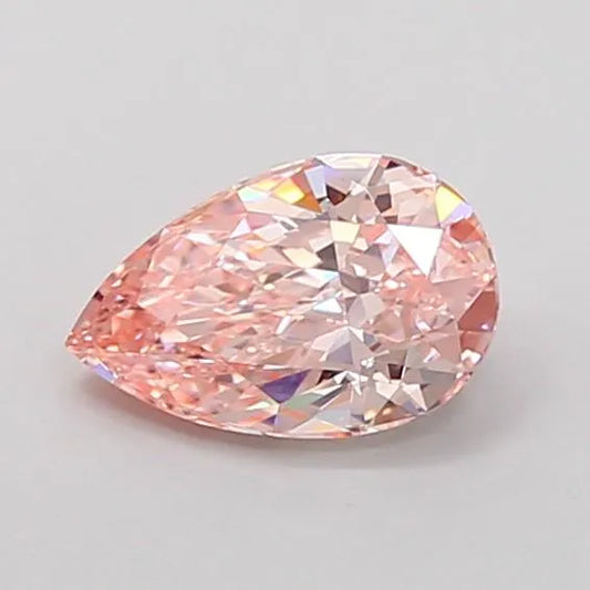 0.86ct Pear Lab Grown Diamond (Colour Fancy Intense Pink, Clarity VS1, IGI Certified)