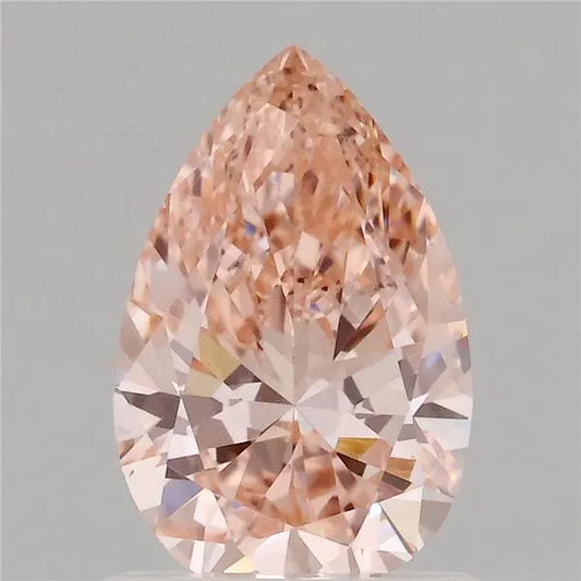 1.00ct Pear Lab Grown Diamond (Colour Fancy Intense Brownish Pink, Clarity VS1, IGI Certified)
