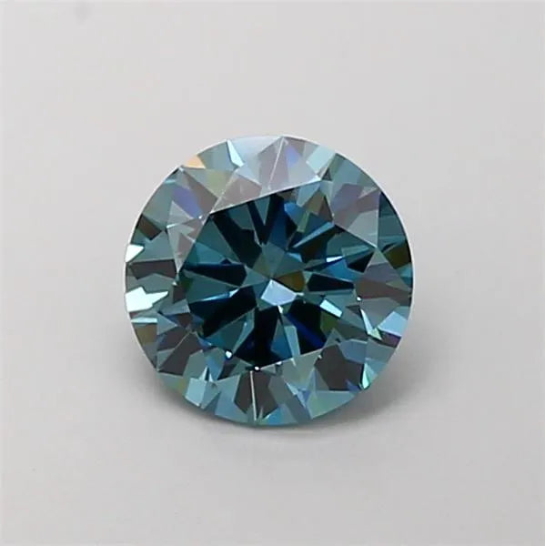 1.22ct Round Lab Grown Diamond (Colour Fancy Vivid Blue, Clarity VS1, Cut EX, IGI Certified)