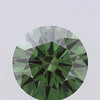 1.28ct Round Lab Grown Diamond (Colour Fancy Vivid Green, Clarity VS1, Cut ID, IGI Certified)