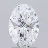 1.34ct Oval Lab Grown Diamond (Colour D, Clarity IF, IGI Certified)