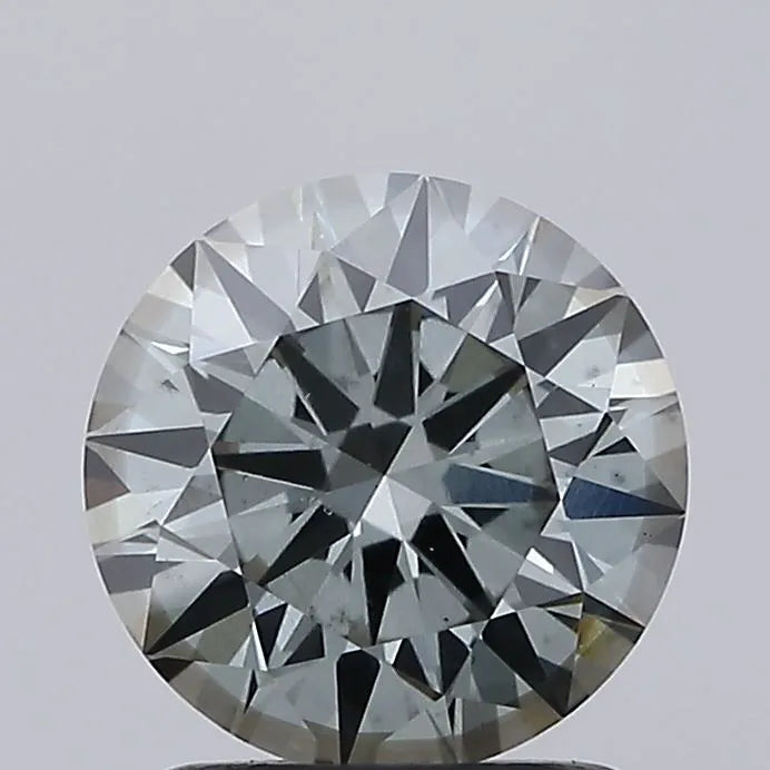 1.34ct Round Lab Grown Diamond (Colour Fancy Gray Blue, Clarity VS2, Cut ID, IGI Certified)