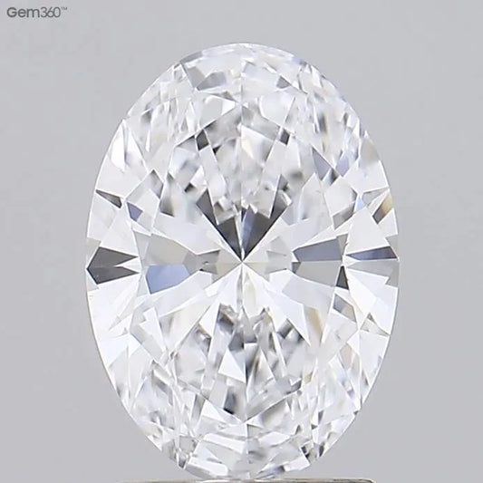 1.50ct Oval Lab Grown Diamond (Colour D, Clarity VVS2, IGI Certified)
