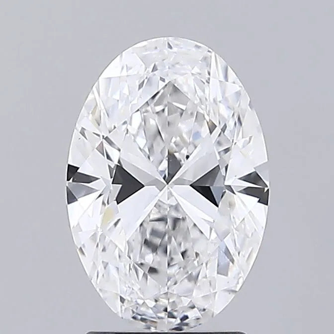 2.00ct Oval Lab Grown Diamond (Colour D, Clarity VVS2, IGI Certified)