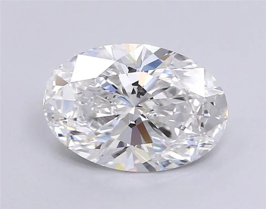 2.50ct Oval Lab Grown Diamond (Colour E, Clarity VVS2, IGI Certified)