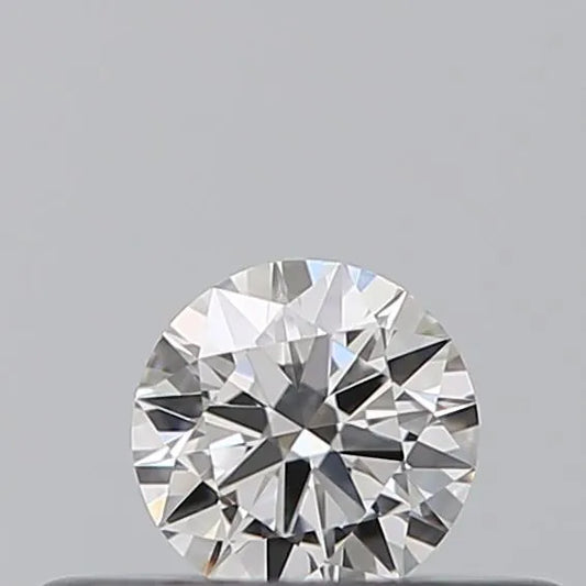 0.18ct Round Natural Diamond (Colour E, Clarity IF, Cut EX, IGI Certified)