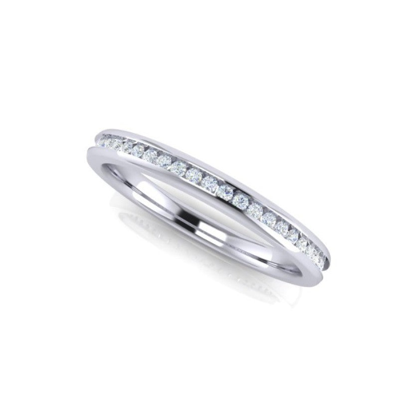Channel-Set Diamond Ring