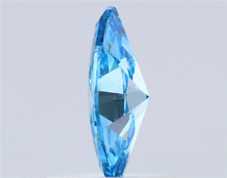 0.50ct Marquise Natural Diamond (Colour Fancy Vivid Blue, Clarity VS2, Cut VG, IGI Certified)