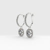 Round Brilliant Diamond Sleepers Earrings