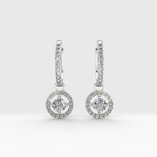 Round Brilliant Diamond Sleepers Earrings