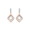 18k Rose Gold 0.30ct Diamond Drop Earrings
