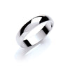 Wedding Band – 4mm Plain D-Shape