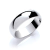 Wedding Band – 6mm Plain D-Shape
