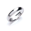4 mm Court Track Edge Wedding Band