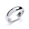 0.10ct S/S Brilliant Cut Diamond Set 5mm Court Wedding Band