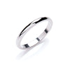 2.5mm D-Shape Wedding Band