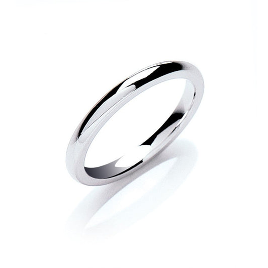 2.5mm Court Shape Wedding Band