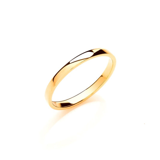 2mm Soft Court Shape Wedding Band