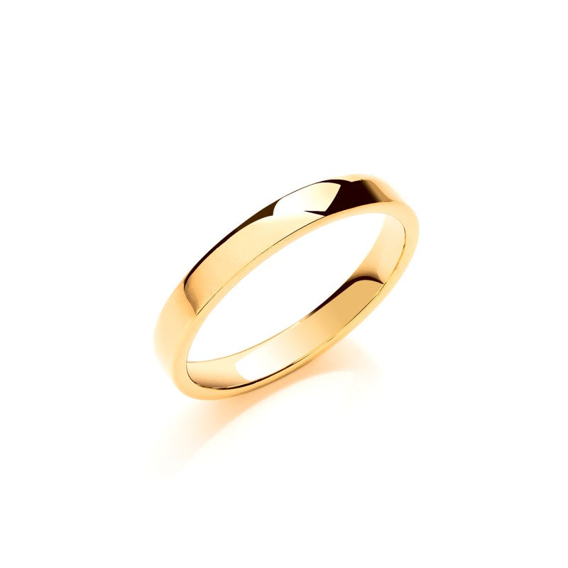 3mm Soft Court Shape Wedding Band