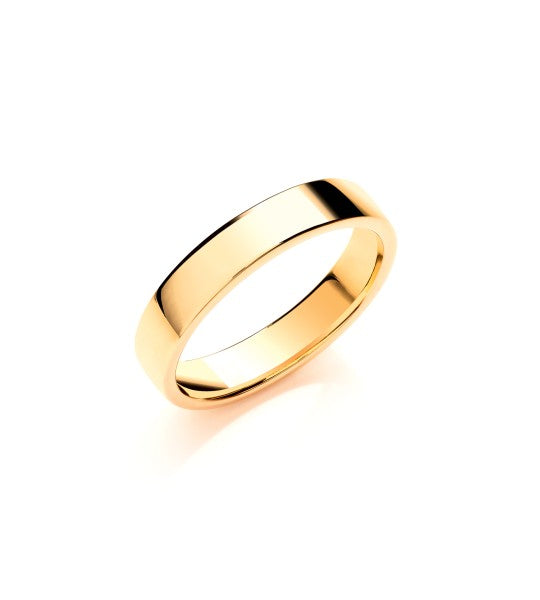 4 mm Soft Court Shape Wedding Band