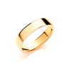 5mm Soft Court Shaped Wedding Band