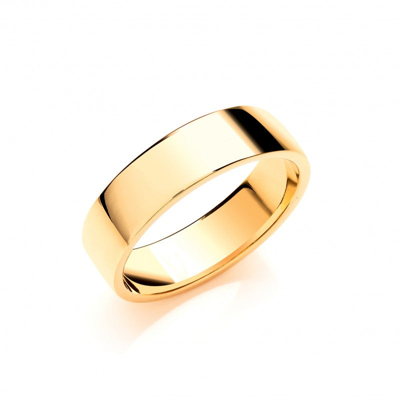 6mm Soft Court Shape Wedding Band