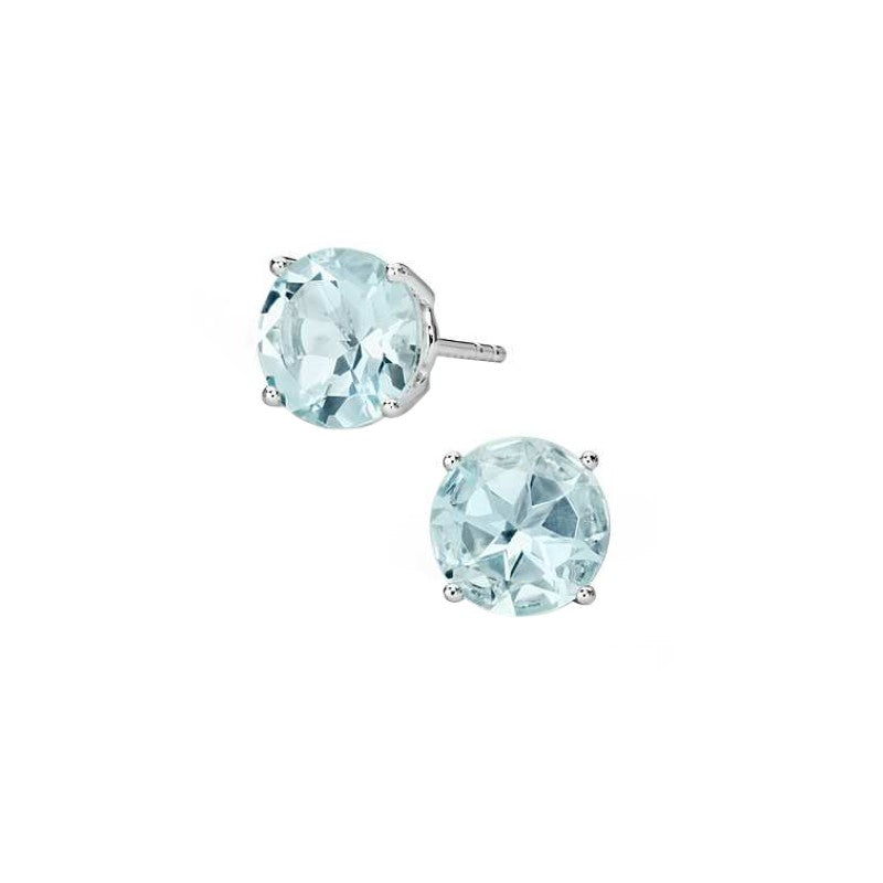 Aquamarine Stud Earrings
