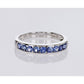 Channel Set Blue Sapphire Ring