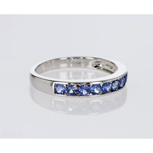 Channel Set Blue Sapphire Ring