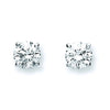 18k White Gold 0.70ct Claw Set Diamond Stud Earrings