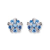9k White Gold 0.08ct Diamond & 1.20ct Tanzanite Earrings