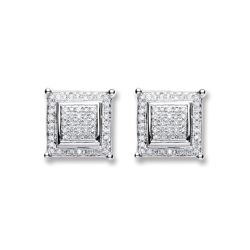 18k White Gold 0.25ct Diamond Stud Earrings