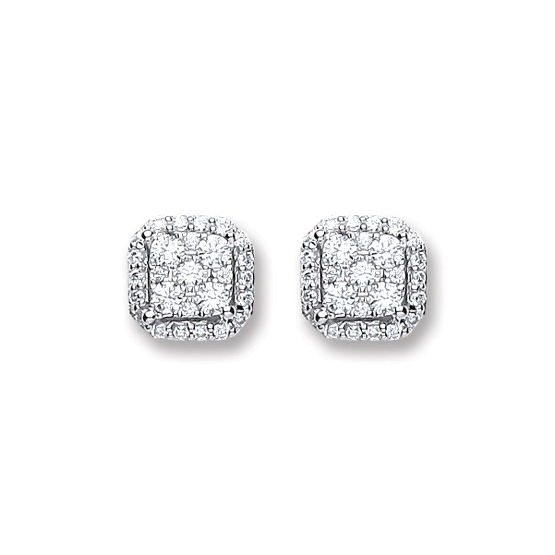 18k White Gold 0.22ct Diamond Stud Earrings