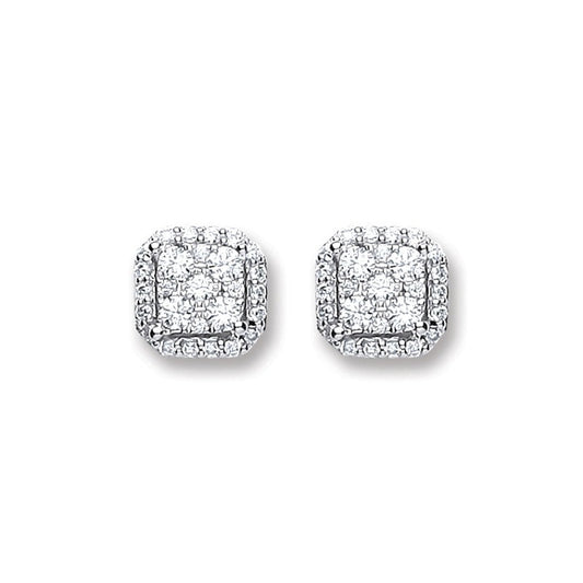 18k White Gold 0.22ct Diamond Stud Earrings