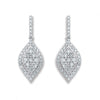 18k White Gold 0.50ct Diamond Drop Earrings