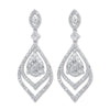 18k White Gold 2.00ct diamond Drop Earrings