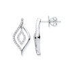 9k White Gold 0.25ct diamond Drop Earrings