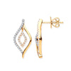 9k Yellow Gold 0.25ct diamond Drop Earrings