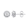 9k White Gold 0.13ct diamond Stud Earrings